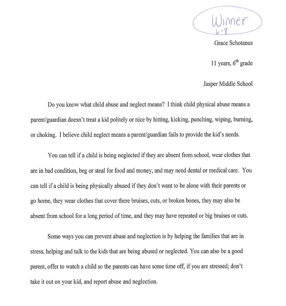 Child abuse persuasive essay