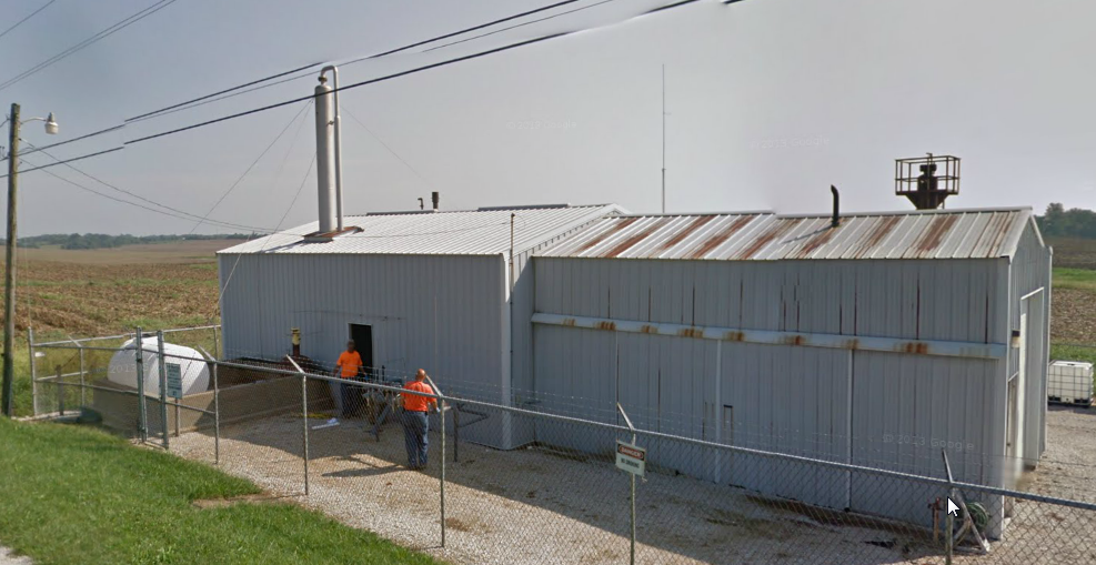 Huntingburg dehydration facility at gas storage field destroyed in