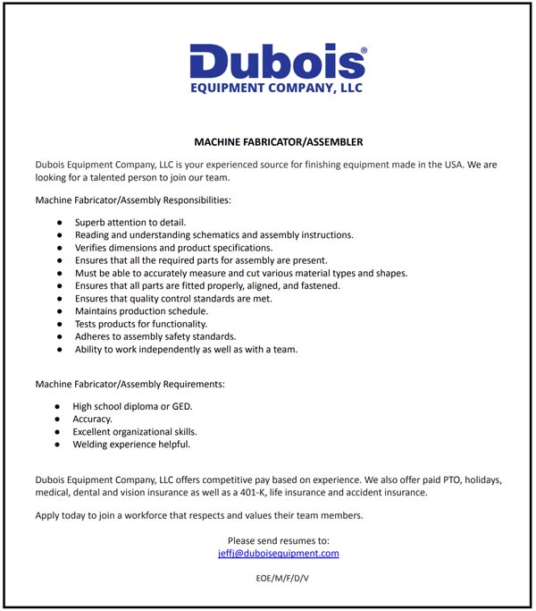 Jobs Dubois County Free Press, Inc.