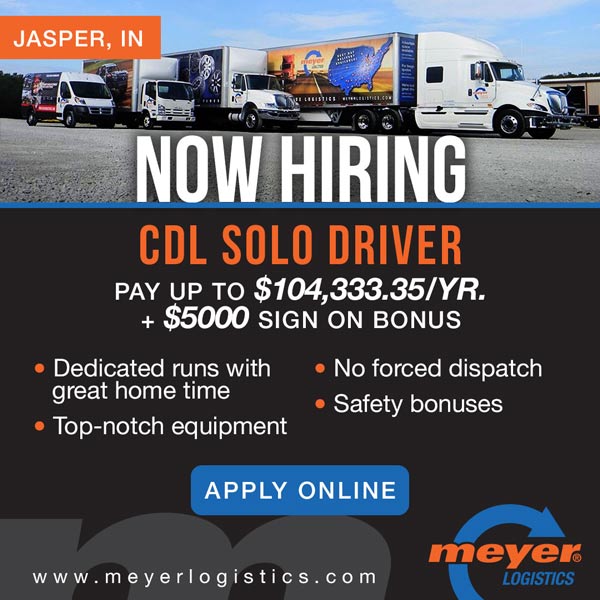 Meyer Logistics seeking CDL Solo Driver