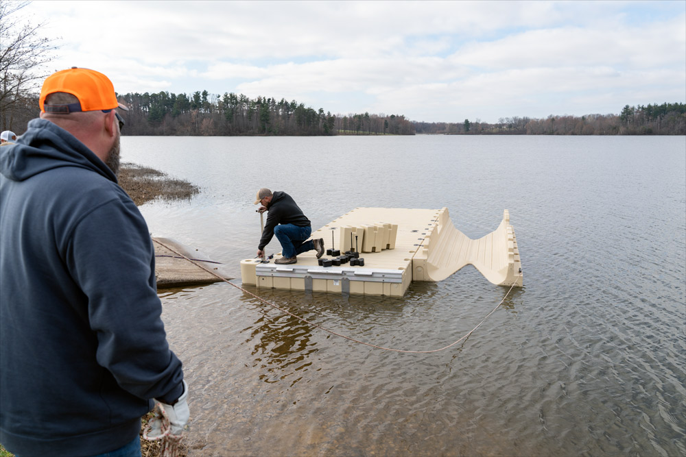 Huntingburg Lake adds new dock, kayak launch Dubois County Free Press